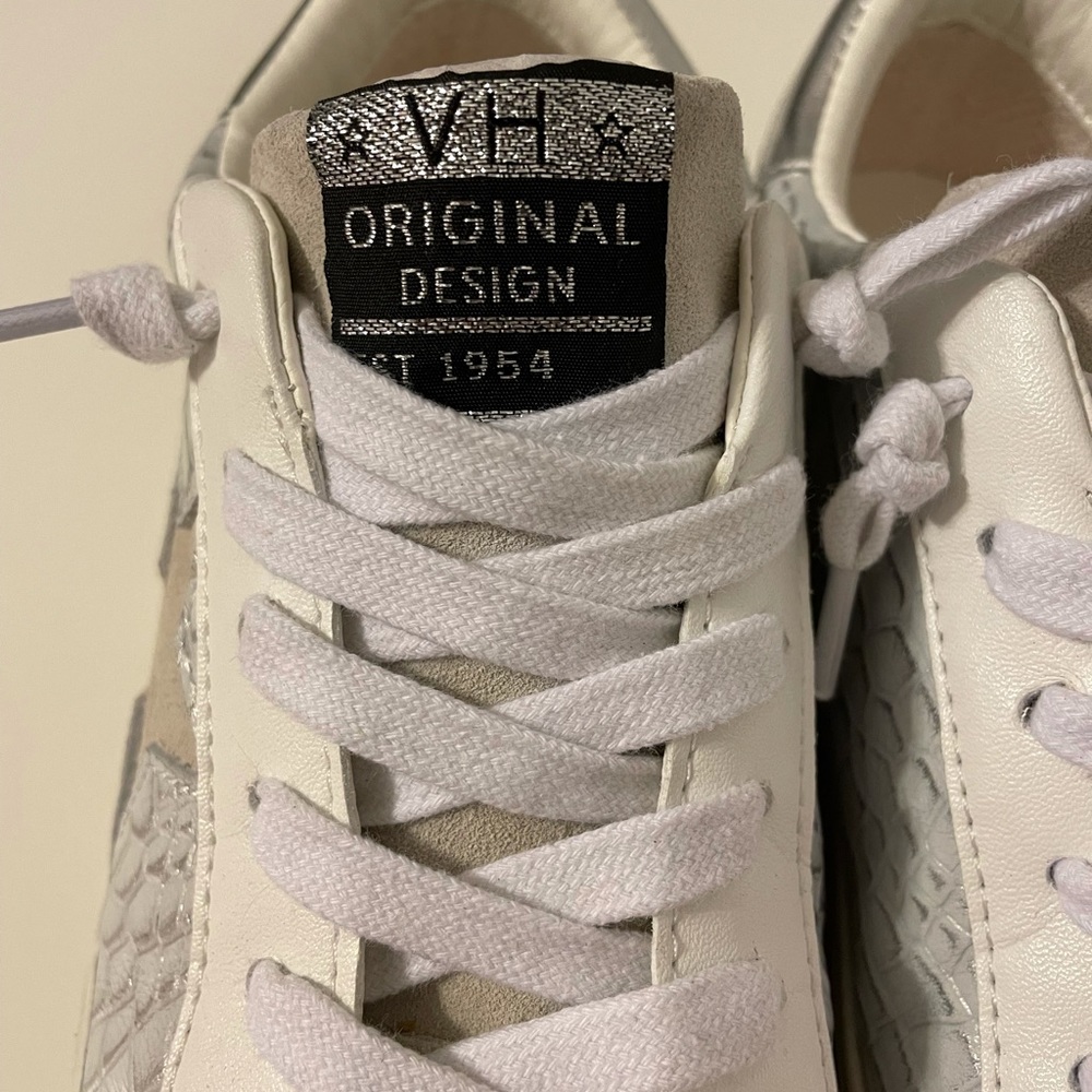 Vintage Havana :: Croco-Embossed Superstar Leather Sneakers